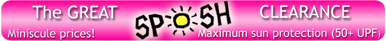 Sposh Ozone sun protection at low prices. Hats and caps from GBP5.00 only (SRP GBP18.00). Click to buy Sposh Ozone at ridiculously cheap prices!