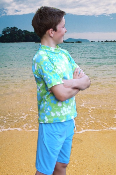 Sposh Lime/Ocean Aloha 2 Piece Set