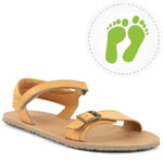 Froddo Kids Barefoot Flexy Buckle Leather Sandals - Peach