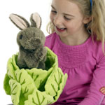Puppet Company Rabbit in a Lettuce Puppet Set