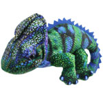 Puppet Company Little Creatures Large Finger Puppet - Chameleon (Blue-Green)
